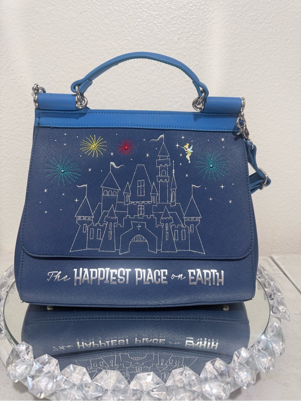 New Loungefly Disney 65th Anniversary Happiest Place on Earth Handbag - Picture 4 of 7
